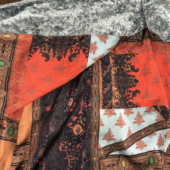 NWOT Free People Soho Crinkled Velvet Duster-SIZZE SMALL Z333 - Picture 5 of 5